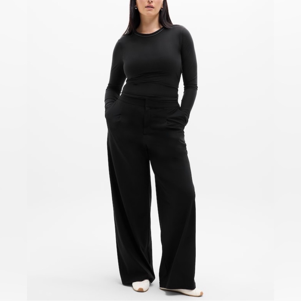 Athleta Pinnacle High Rise Trouser Black Size 12 current style